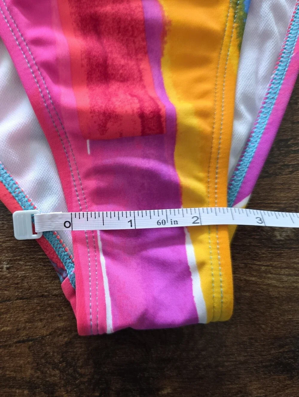 🌈 Xhilaration XS Rainbow High Waist Bikini Set NWT Beach Vacation